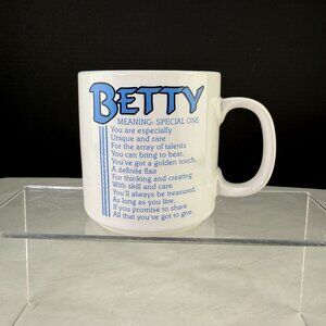 Vintage Papel Poetry Marci G Betty 10 ounce Coffee Cup Mug